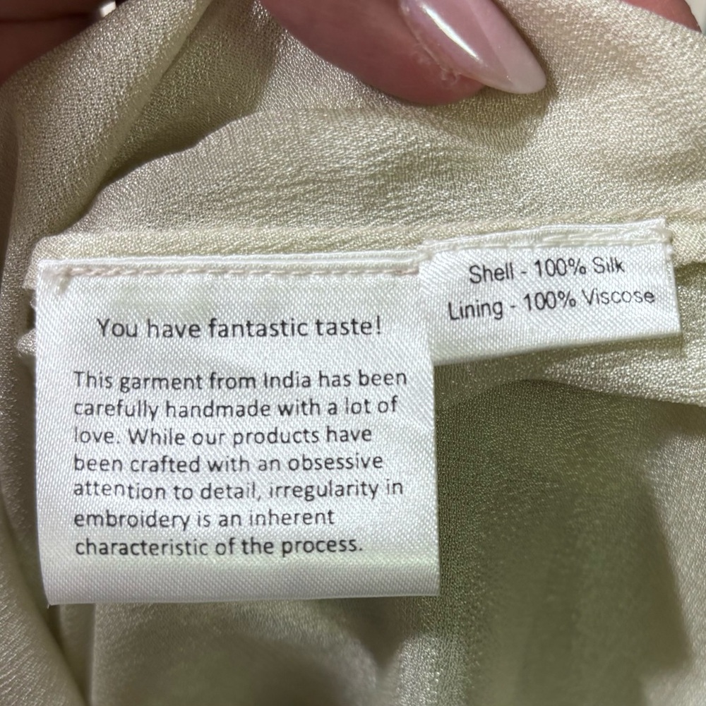 Rococo Sand Echo Leaf Silk Blouse - image 7